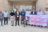 دوچرخه سوار اهرمی، از خزر تا خلیج‌فارس را رکاب می‌زند