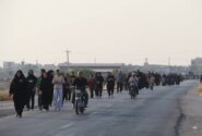 برگزاری مراسم بزرگ پیاده‌روی ولایت در اهرم / گزارش تصویری